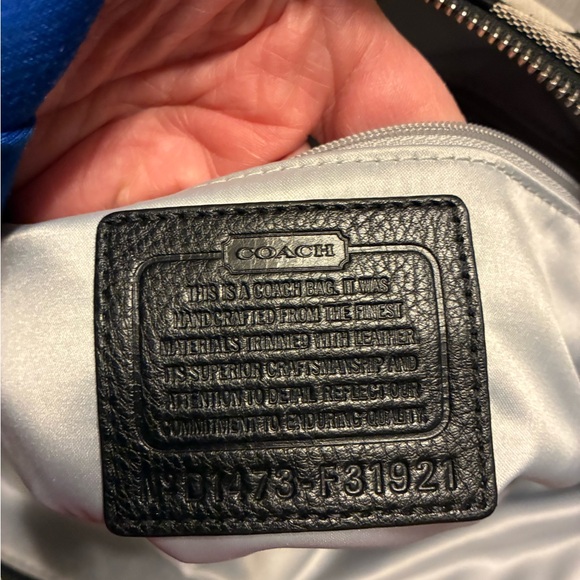 Coach Black and Tan Signature Tote - Picture 4 of 10